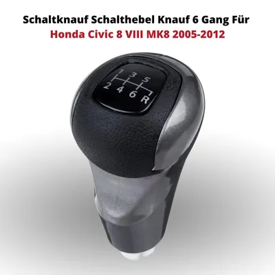 Image de Pommeau de levier de vitesse Pommeau 6 vitesses Pour Honda Civic 8 VIII MK8 2005-2012