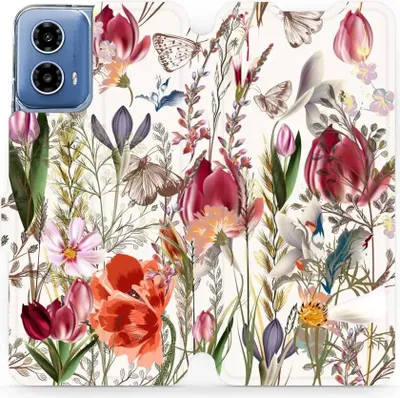 Produktbild von Handyhülle mit klappe für Motorola Moto G34 5G, Mobiwear Book, Blumenstrauß