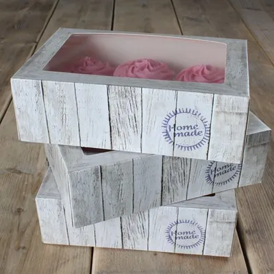 Obrázok produktu pre FunCakes Krabička na muffiny a cupcakes – Pure – 24 x 16 x 8 cm, sada 3 ks