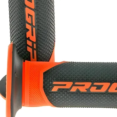 Image de Poignée ProGrip 732 Road, noire et orange, 120 mm de longueur intérieure, pour accélérateur de scooter