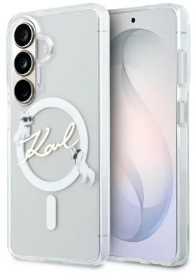 Image de Étui KARL LAGERFELD adapté au SAMSUNG S26 Plus KLHMS26M5HKSCAH (Magnetic IML KC Script) transparent