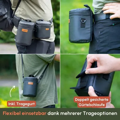 Image de C-ROPE CRP-PLB-S-BLK C-ROPE Premium Objektivtasche Variation: S     10.5x9cm   SW retail