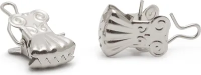 Produktbild von Vorhangclips – Chrom – Metall-Vorhanghaken ohne Gardinenstange – 10er-Set – Klassisches Design für Vorhänge [11521A]