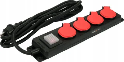 Produktbild von Yato YT-81241, 3 m, Drinnen/Draußen, Typ E, Type EF (CEE 7/7), IP44, Chemikalienbeständig, Staubresistent, Spritzwassergeschützt