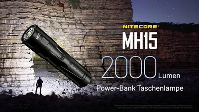 Produktbild von Nitecore Multitask Hybrid MH15 2000 Lumen Powerbank  Funktion
