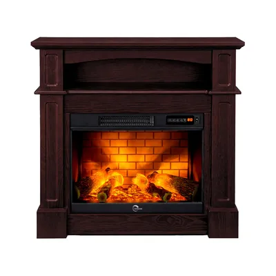 Produktbild von Elektrischer Kamin Sifora 2000 W 80,5 x 30 x 81 cm Holz Sannover – Wird montiert und betriebsbereit geliefert