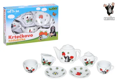 Produktbild von Wiky Kinder Teeservice Porzellan 9-teilig Krtek Der kleine Maulwurf
