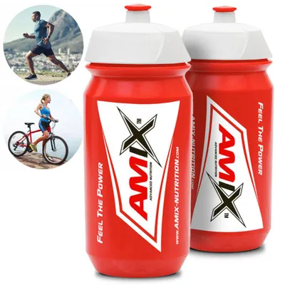 Produktbild von Amix Nutrition Trinkflasche 500ml rot, bequem und handlich