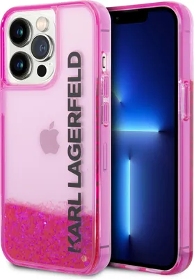 Image de Karl Lagerfeld Klhcp14Xlckvf Iphone 14 Pro Max 6.7 Pink/Pink Hardcase Liquid Glitter Elong