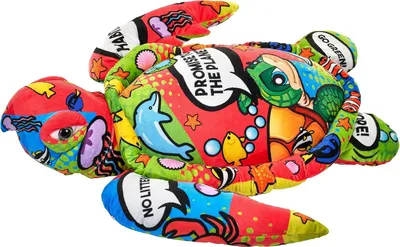 Produktbild von Wild Republic 27344 Jumbo Plüschtier Meeresschildkröte bunt 80 cm Kuscheltier ab 0 Monaten
