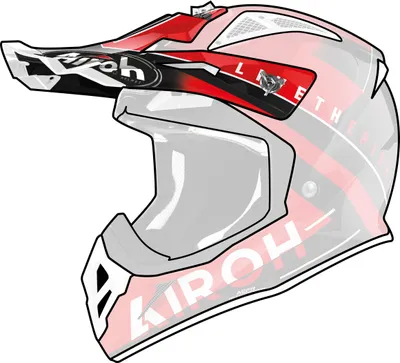 Image de Visière pour casque Airoh Aviator ACE Amaze Rouge