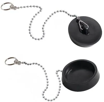 Produktbild von Abflussstopfen Set - Universell für Waschbecken und Badewanne, Ø 40-45 mm