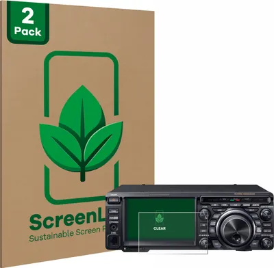 Produktbild von 2x ScreenLeaf Schutzfolie für Yaesu FT-DX10 nachhaltiger Displayschutz Display Schutz Folie Klar Transparent