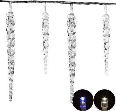 Produktbild von VOLTRONIC® 40 LED Lichterkette - Eiszapfen in weiß 30010022
