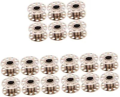 Productafbeelding van Naaimachine Spoelen - Draad Spoelen - Naaiprojecten Organiseren - Met Opbergdoos - 75 Stuks - Zilver