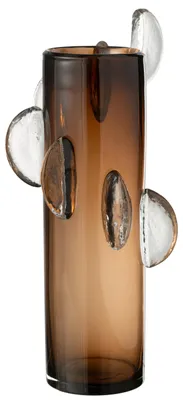 Obrázek produktu pro Váza J-Line Steggy Glass Brown Large