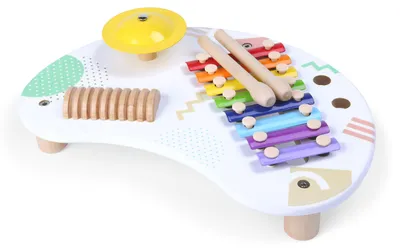 Immagine prodotto di Tavolo con strumenti, tavolo musicale, piatti +18m ECOTOYS