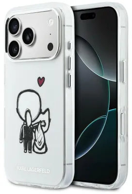 Immagine prodotto di Custodia Karl Lagerfeld Karl & Choupette Back Magsafe per iPhone 17 Pro Max trasparente