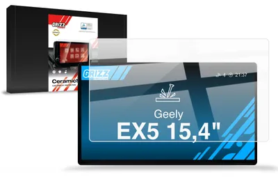 Produktbild von Keramische Autodisplayfolie für Geely EX5 15,4" (2024-2026), Grizz Protector