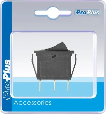 Obrázek produktu pro Kolébkový vypínač LED modrý 12V / 24V-max. 10A v blistru