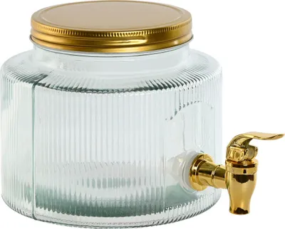 Obrázek produktu pro Dávkovač vody Home ESPRIT Gold Metal Crystal 17,8 x 25 x 15 cm