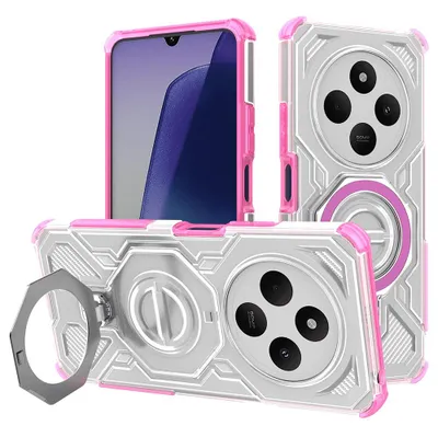 Zdjęcie produktu dla Techsuit PRO Etui na Xiaomi Redmi 14C Poco C75 - różowe przezroczyste