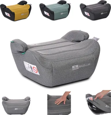 Produktbild von Lorelli Kinder Sitzerhhung i-Size Magellan (125-150cm) Bezug waschbar, Booster grau