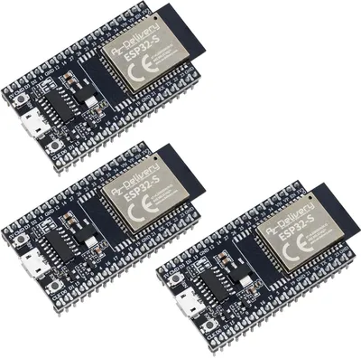 Produktbild von AZ-Delivery Mikrocontroller ESP32S Dev Kit C V4 NodeMCU WLAN Development Board kompatibel mit Arduino (Nachfolger Modul von ESP32S Dev Kit C V2), 3x Set