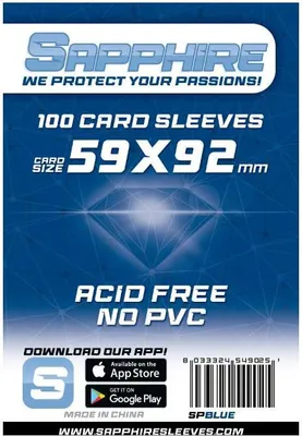 Obrázek produktu pro REXhry Sapphire Blue - 100x Standard European (59x92mm)