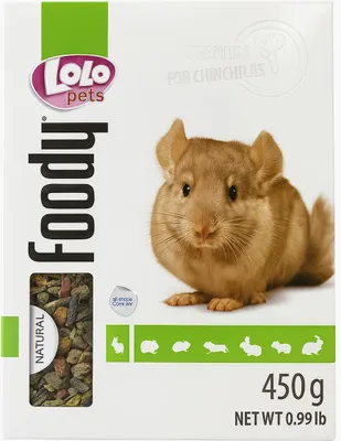Zdjęcie produktu dla Lolo Pets Foody - Premium karma pełnoporcjowa dla szynszyli 450 g