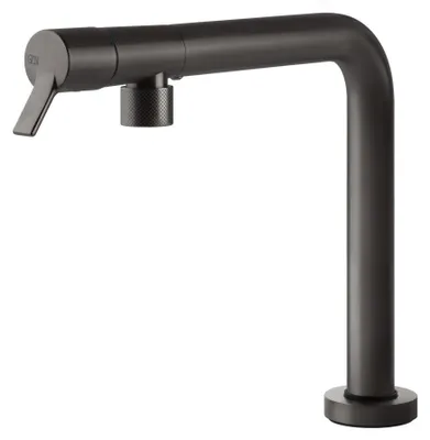 Zdjęcie produktu dla Gessi - Bateria kuchenna SU&GIU do montażu pod oknem Czarny metal szczotkowany PVD