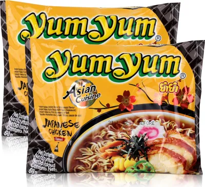 Produktbild von Yum Yum Instant Nudeln Japanese Chicken 60g - Fertiggericht (2er Pack)