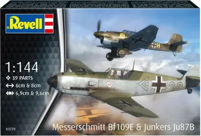 Produktbild von Revell Messerschmitt Bf109E & Junkers Ju87B Stuka 1:144