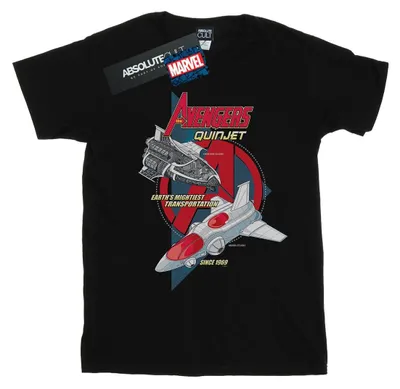 Imagen del producto de Camiseta para hombre de Marvel, modelo "The Avengers Quinjet 1969", referencia BI38636 (talla 3XL), color