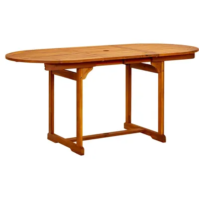 Obrázek produktu pro Zahradní jídelní stůl (120–170) x 80 x 75 cm masivní akácie, 316567 HangarStore.cz