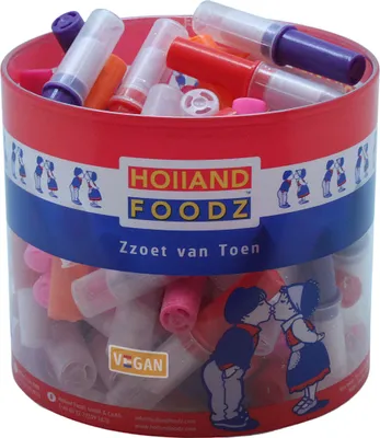 Produktbild von Holland Foodz Candy Lippenstifte mit Fruchtgeschmack und Kappe 304g