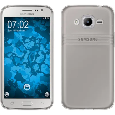 Produktbild von PhoneNatic Case kompatibel mit Samsung Galaxy J2 (2016) (J210) - grau Silikon Hülle Slimcase Cover