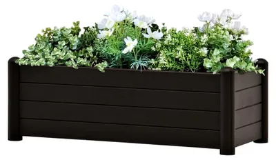 Produktbild von Hochbeet aus PP in Anthrazit 100x43x35cm