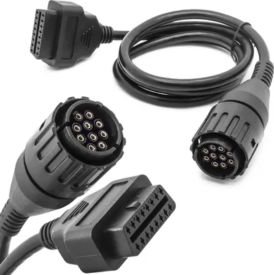 Produktbild von KFZ Auto OBD 2 auf 10 Pol Stecker Diagnose Adapter Kabel passend für BMW Motorrad