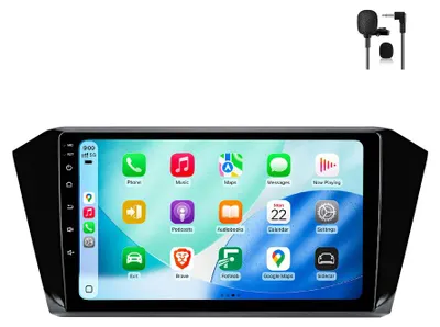 Obrázek produktu pro 10'' Autorádio Android VW Passat B8 2014-2019 10" 64GB WiFi CarPlay Auto Navigace GPS DSP Bluetooth
