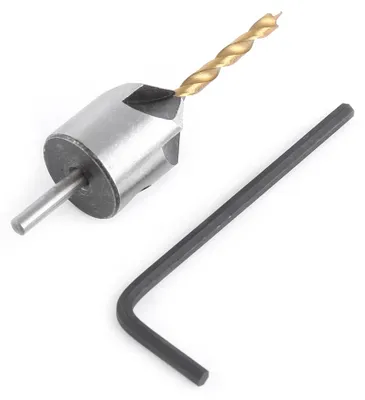Image de Perceuse Senker, menuiserie, travail du bois, outil de perçage, tige cylindrique avec clé hexagonale.
(3 mm)