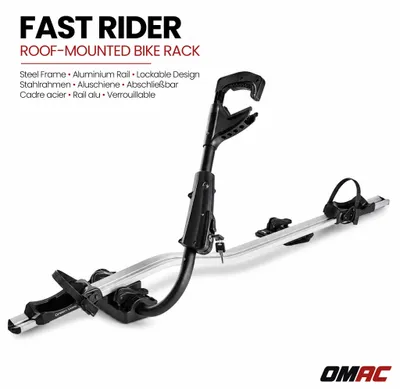 Produktbild von Universal Dach-Fahrradträger Fast Rider Alu Silber Abschließbar 1 Rad 20kg, KI-generiertes Bild