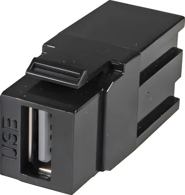Obrázok produktu pre EFB Keystone Einbauadapter USB2.0 A - A, schwarz