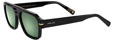 Image de Lunettes de soleil pour hommes, modèle Polar Gold 3026 77/G, catégorie 3P, verres polarisés, couleur noire