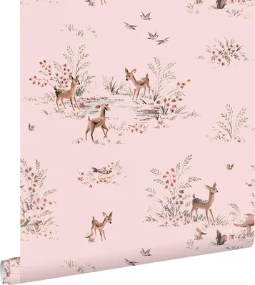 Immagine prodotto di ESTAhome carta da parati cervi rosa 50 x 900 cm