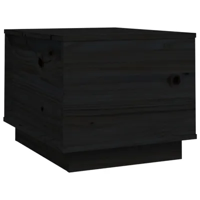 Image de vidaXL Table basse noire 40x50x35 cm pin massif