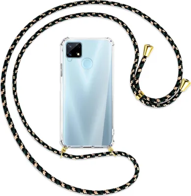 Produktbild von Handykette Backcover-Schutzhülle mit Band (Metall goldfarben) für Realme 7i Global (Realme Narzo 20) - camouflage