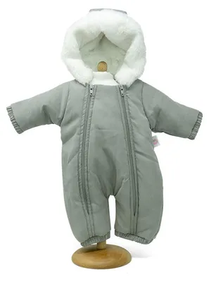 Image de Mamamemo – Combinaison de ski pour poupées – Gris – pour poupées de 42 à 46 cm