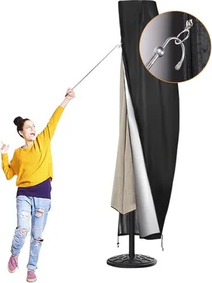 Produktbild von Parasolabdeckung 3-4 Meter - Wasserfest, UV-beständig und windfest