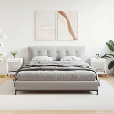 Immagine prodotto di vidaXL Comodini 2 pz. Bianco 40x35x50 cm Materiale a base di legno